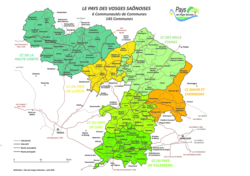 Territoire du Pays des Vosges Saônoises
